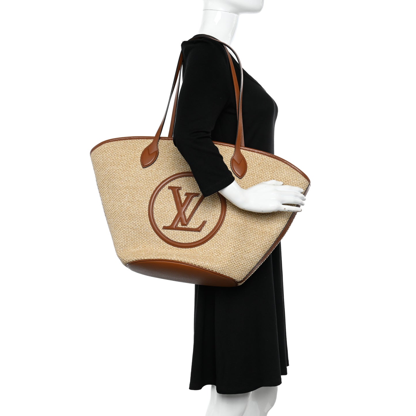 Raffia Saint Jacques Tote Caramel