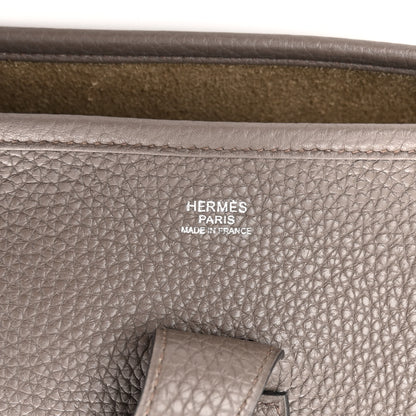 Hermes Taurillon Clemence Evelyne III GM Etain 6 of 11