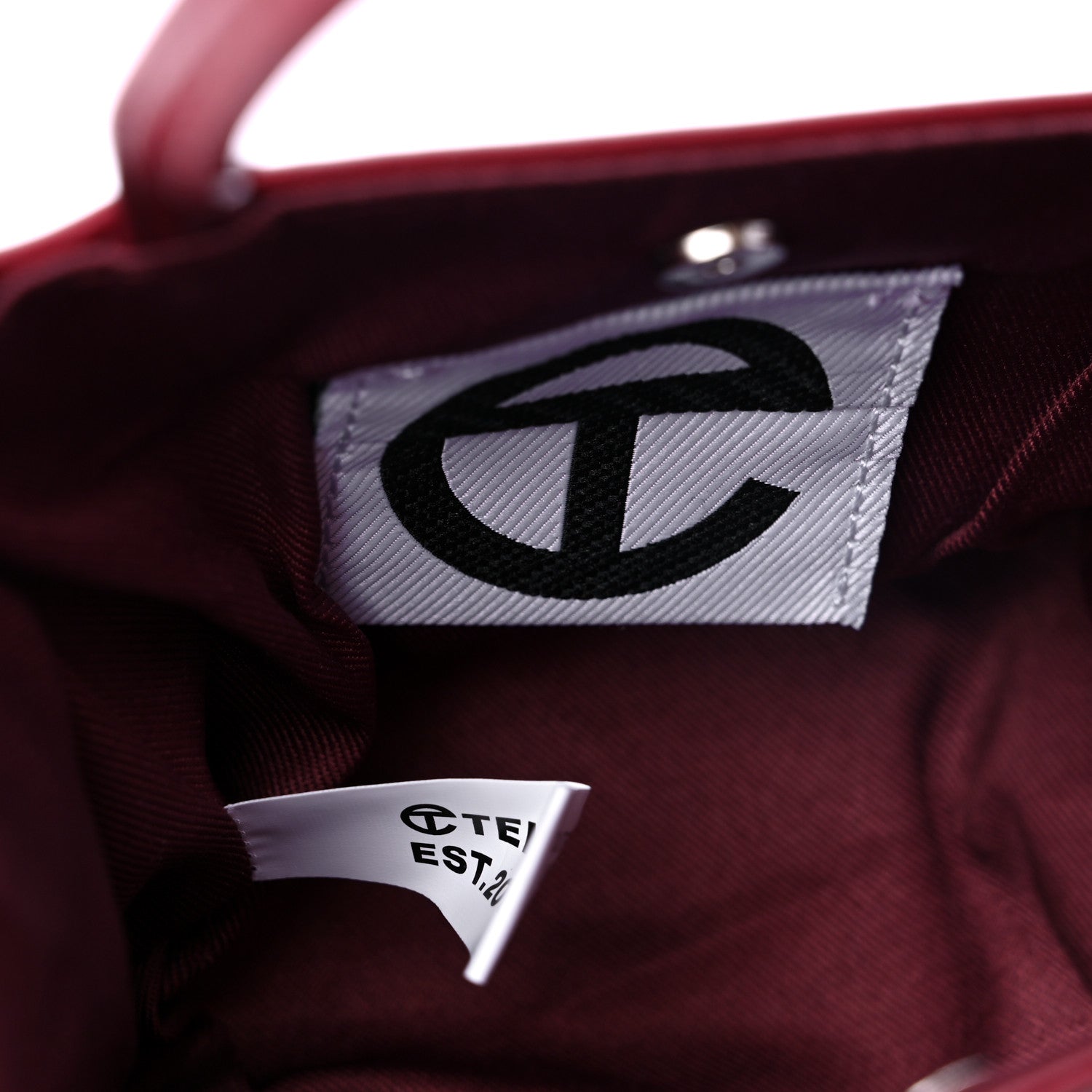 Telfar Vegan Leather Small Shopping Bag Oxblood 6 of 8