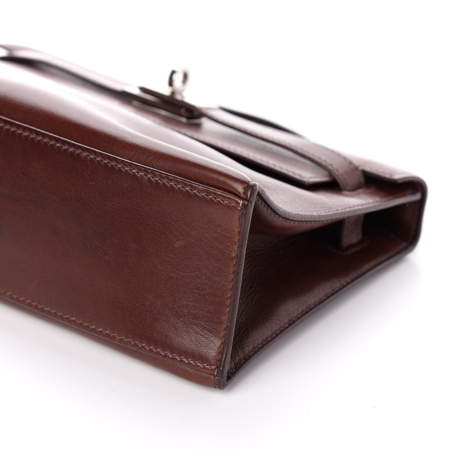 Hermes Swift Kelly Pochette Clutch Havane 8 of 8