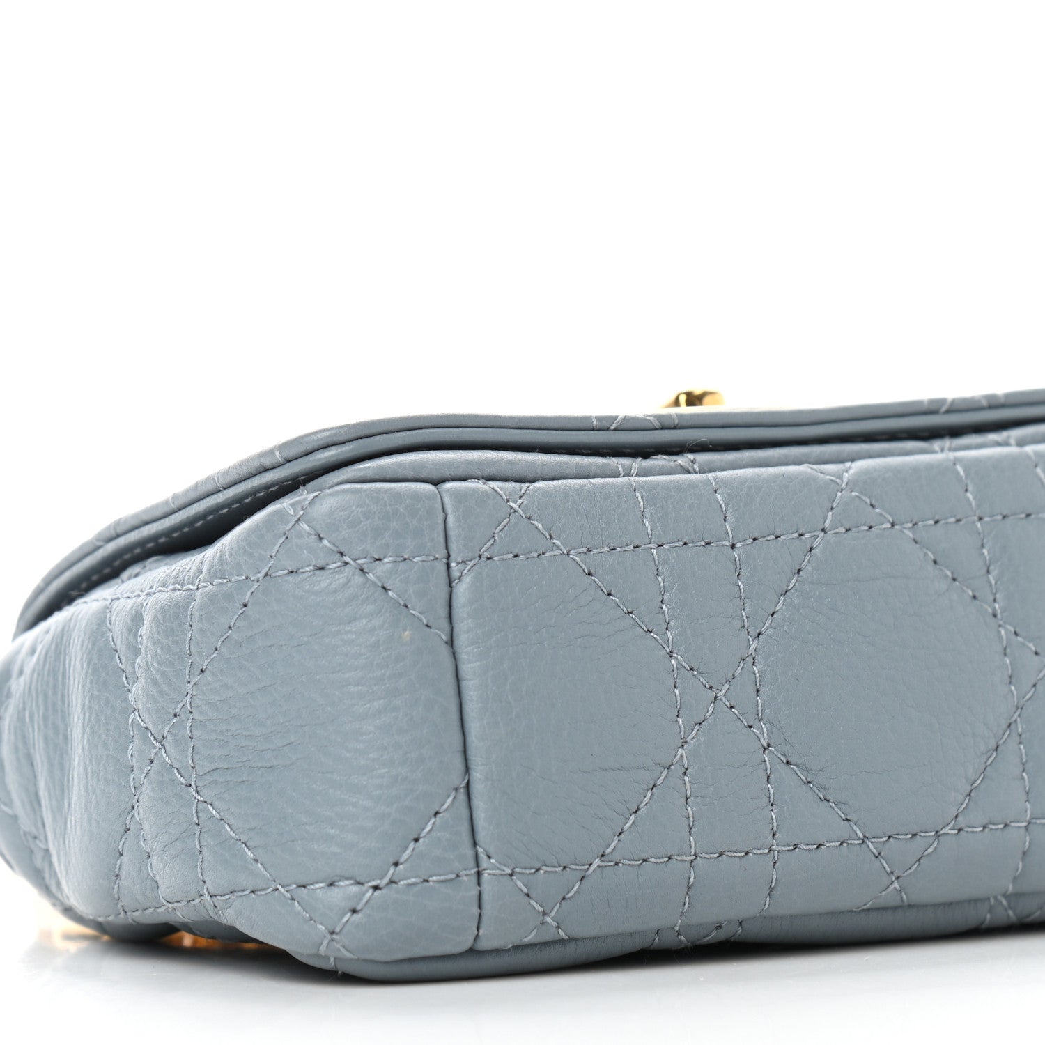 Christian Dior Supple Calfskin Cannage Micro Caro Bag Cloud Blue 8 of 9