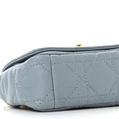 Christian Dior Supple Calfskin Cannage Micro Caro Bag Cloud Blue 8 of 9