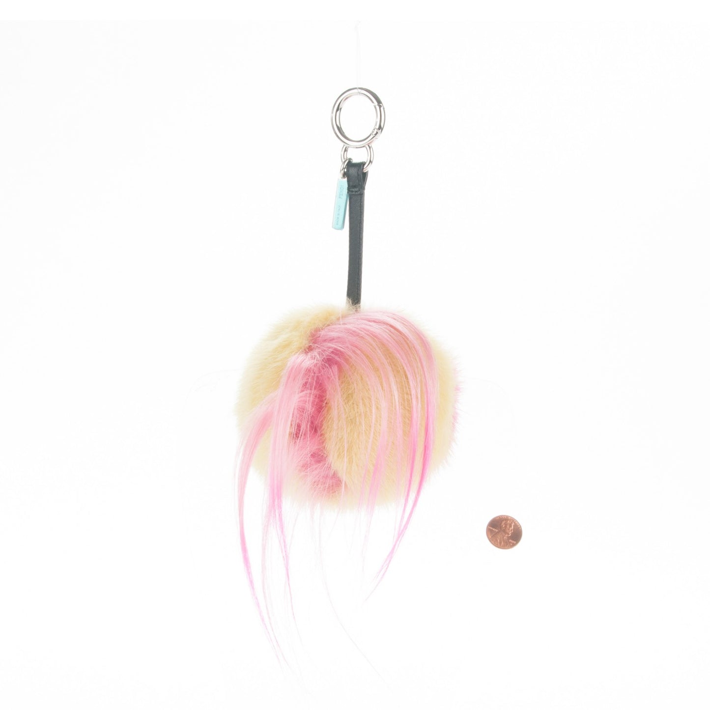 Mink Goat Fur Nappa QuTweet Coolibri Bag Bug Charm Verde Acido Fuxia Multicolor Black