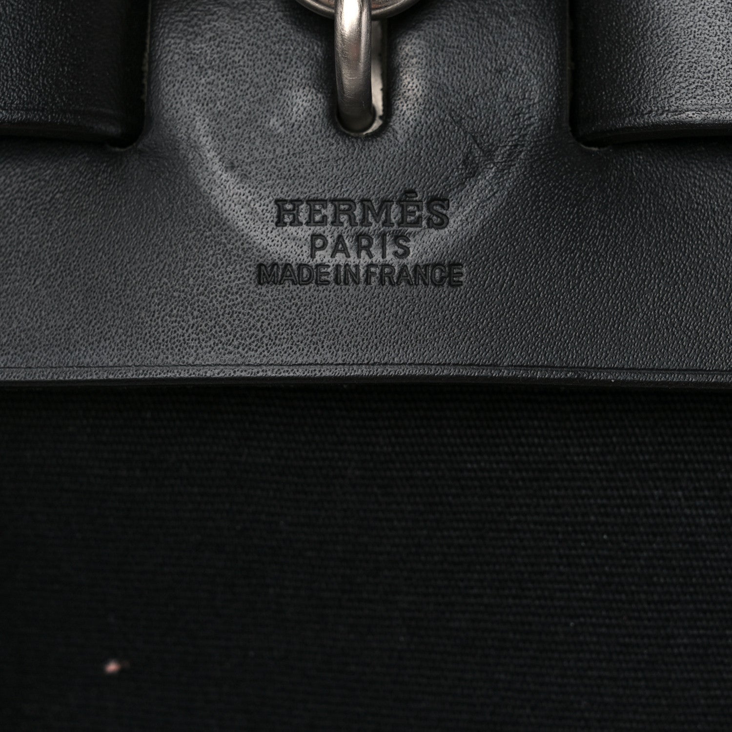 Hermes Toile Vache Calfskin Herbag 39 MM Black 7 of 13