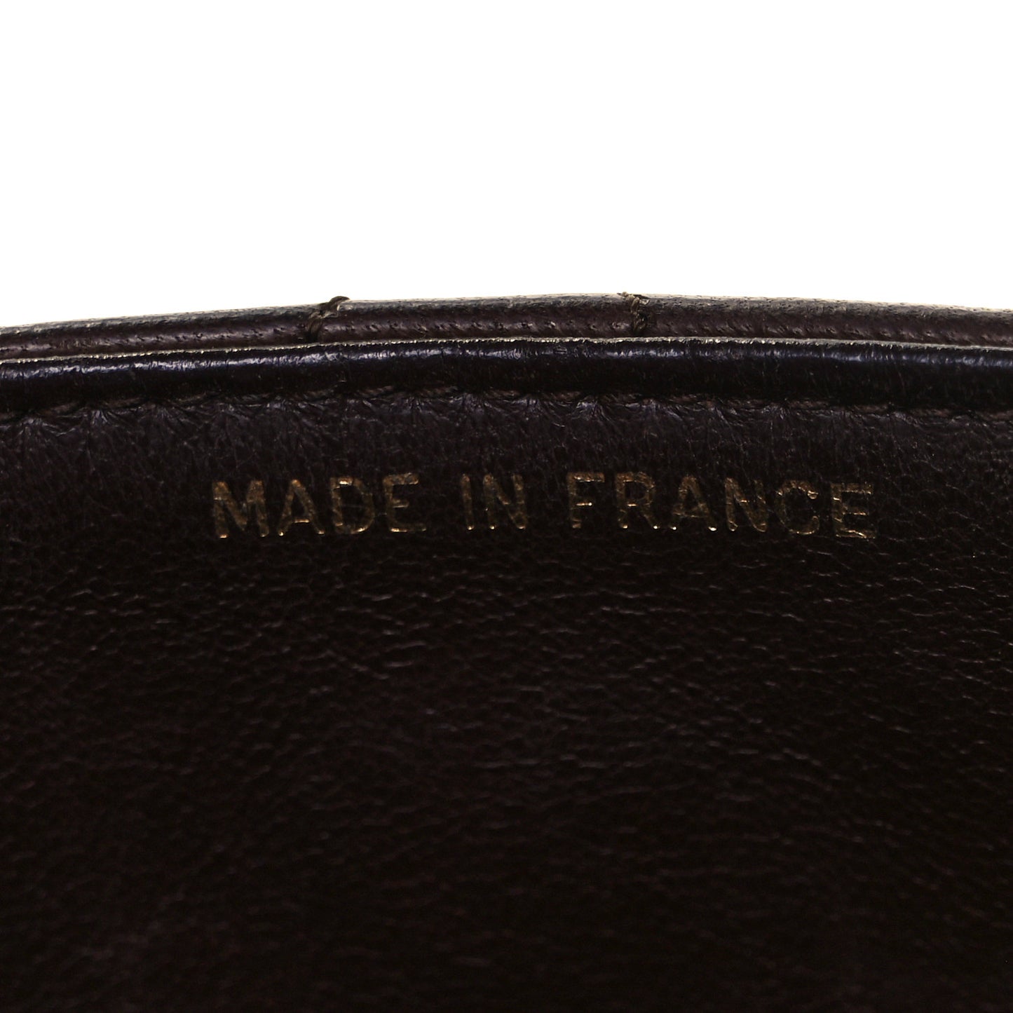Lambskin Quilted Small Single Flap Brown