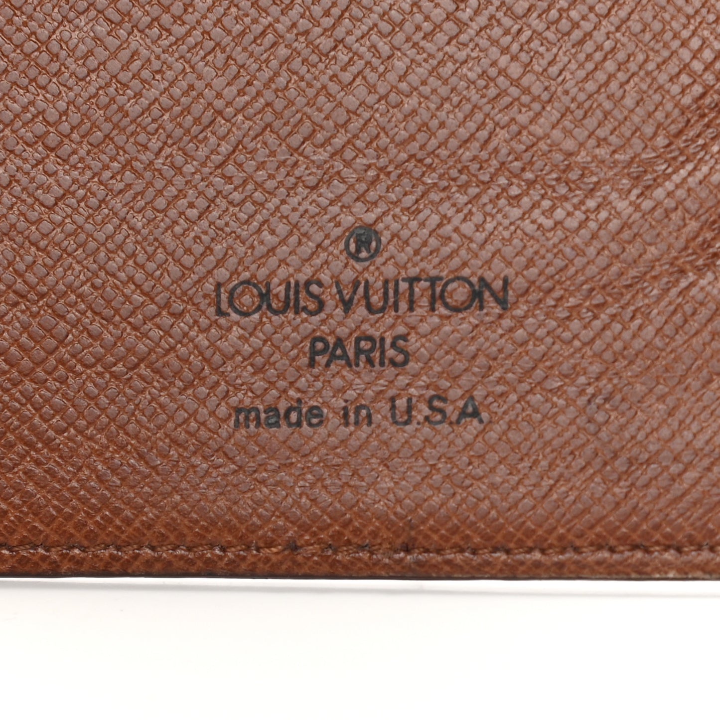 Monogram Checkbook Holder Case Wallet