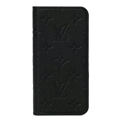 Louis Vuitton Empreinte iPhone X/XS Folio Case Black 1 of 13