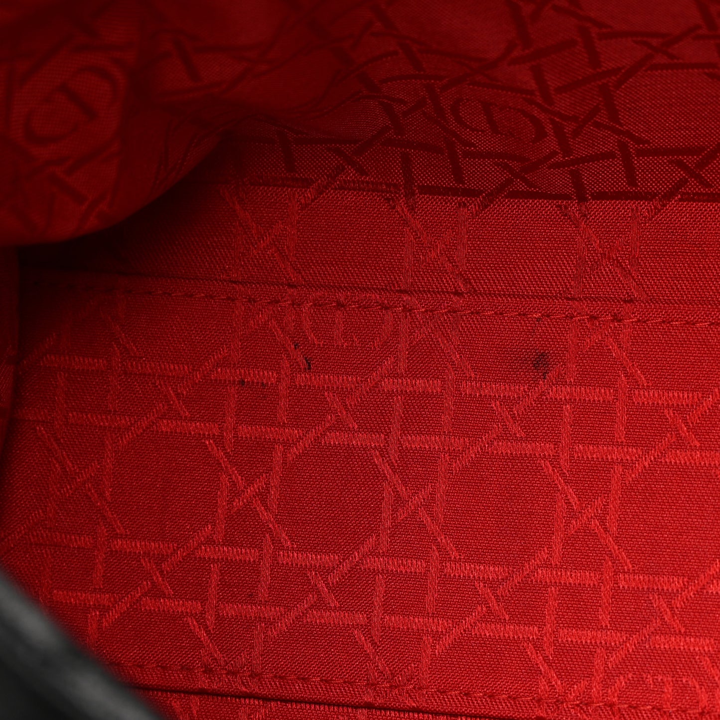 Lambskin Cannage Large Lady Dior Black