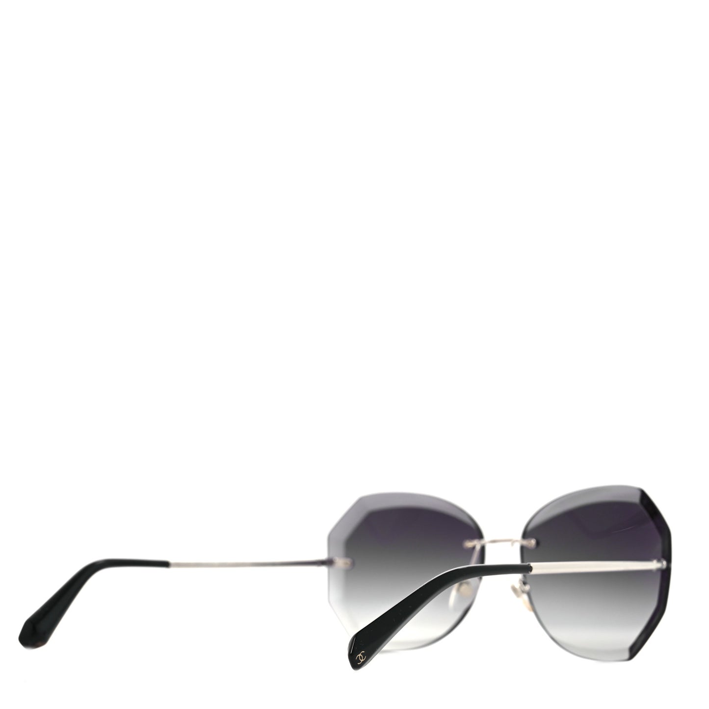 Metal Spring Round Sunglasses 4220 Silver