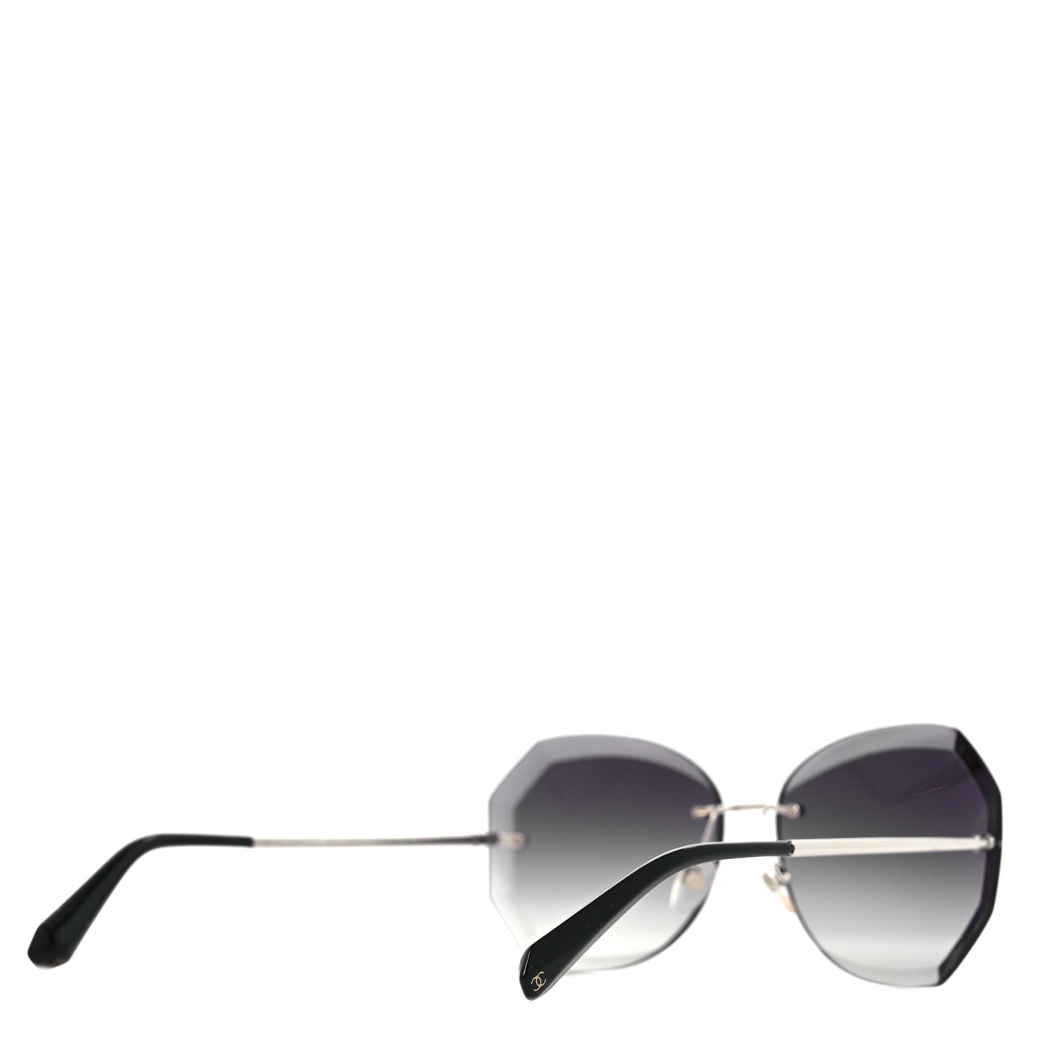 Chanel Metal Spring Round Sunglasses 4220 Silver 3 of 10