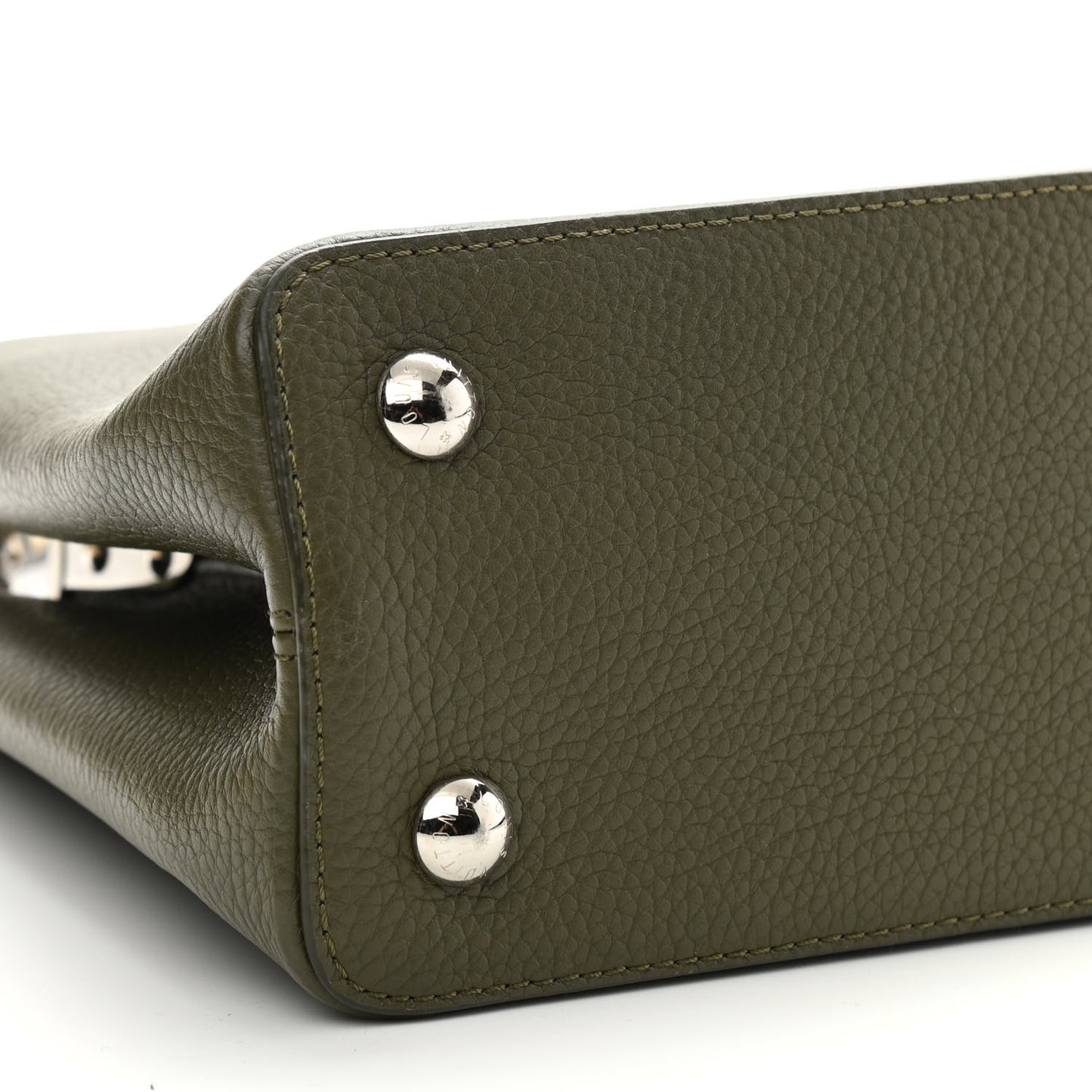 Taurillon Python Capucines MM Khaki