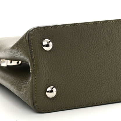 Louis Vuitton Taurillon Python Capucines MM Khaki 7 of 8