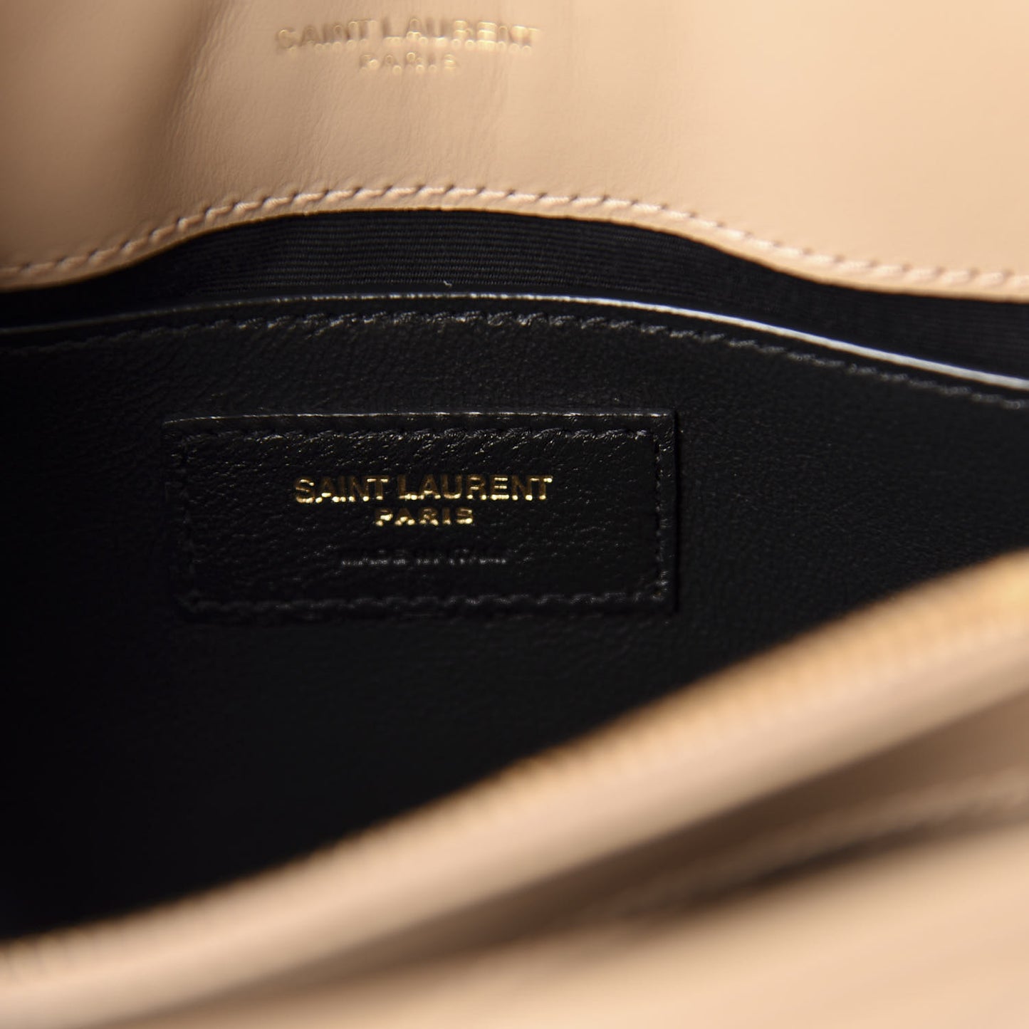 Calfskin Y Quilted Monogram Small Loulou Chain Satchel Dark Beige