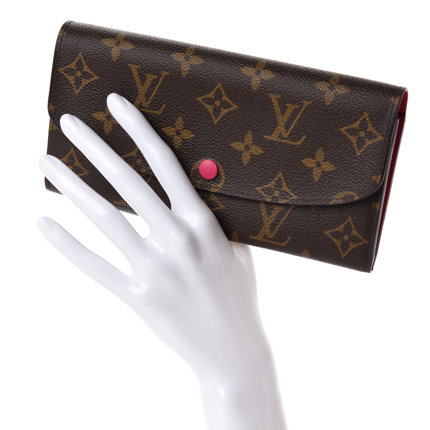 Monogram Emilie Wallet Hot Pink
