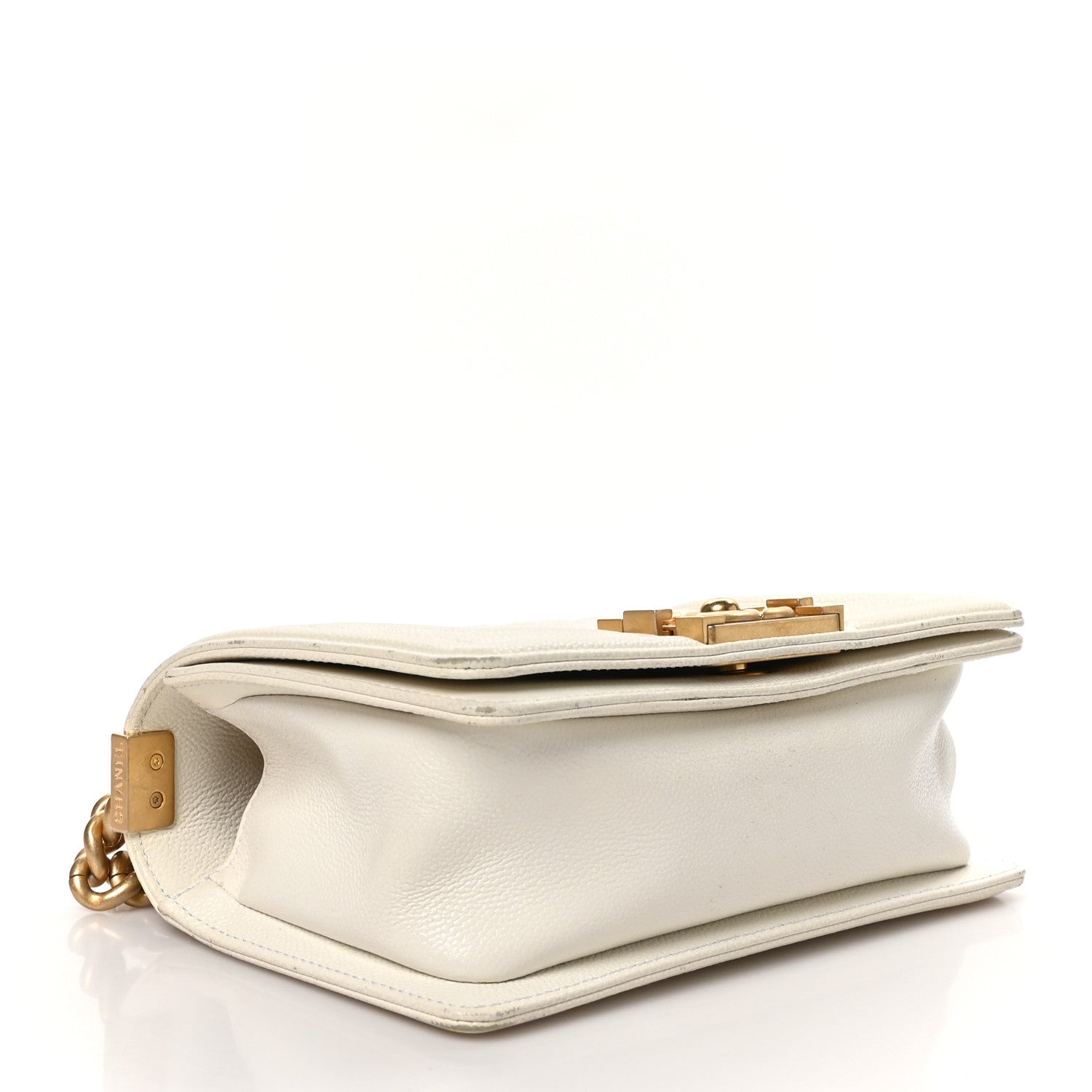 Chanel Caviar Quilted Small Boy Flap White 4 of 13