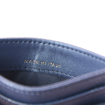 Chanel Iridescent Caviar Quilted Card Holder Dark Blue 7 of 9