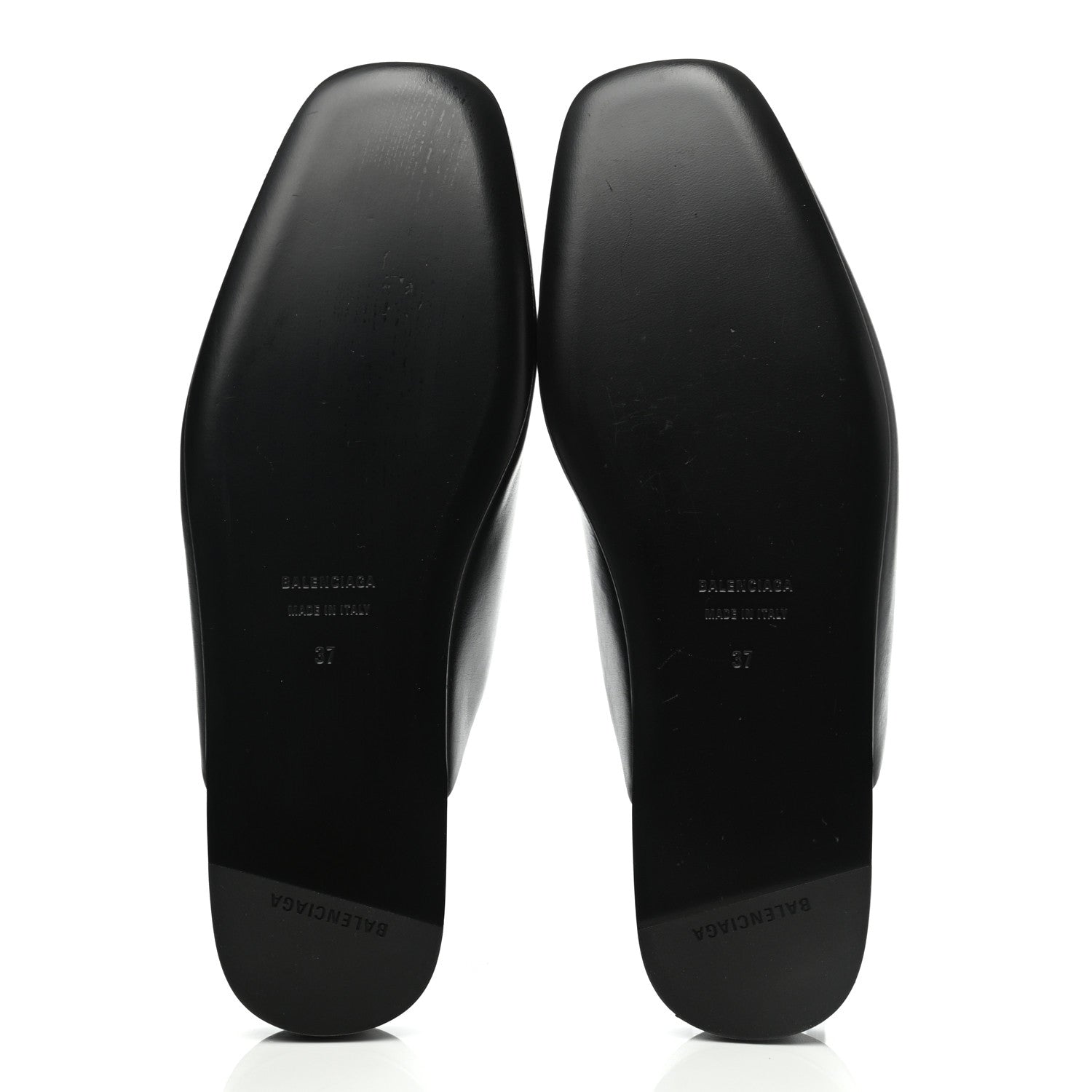 Balenciaga Smooth Calfskin Cozy BB Flat Carrera Mules 37 Black 5 of 9