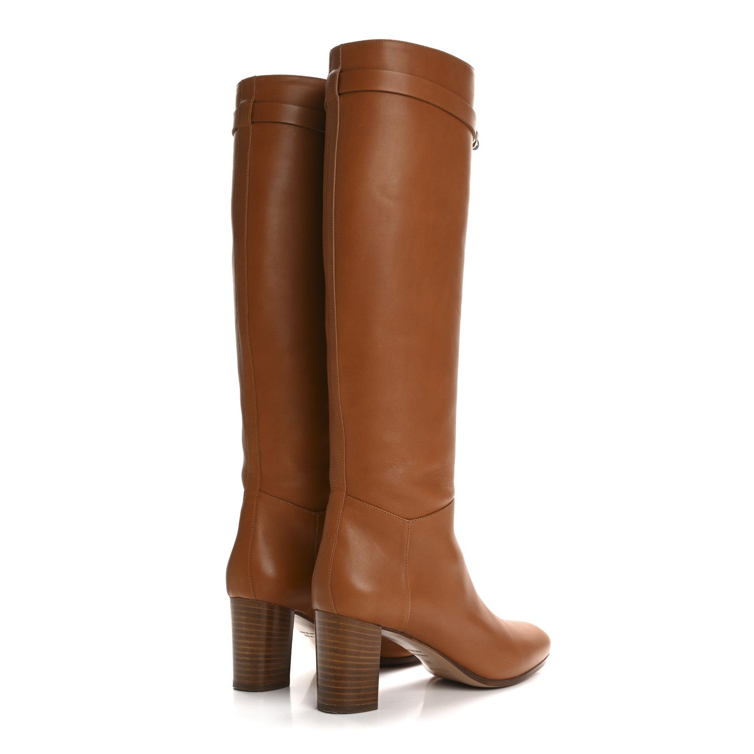 Hermes Heritage Calfskin Story Boots 39 Naturel 4 of 10