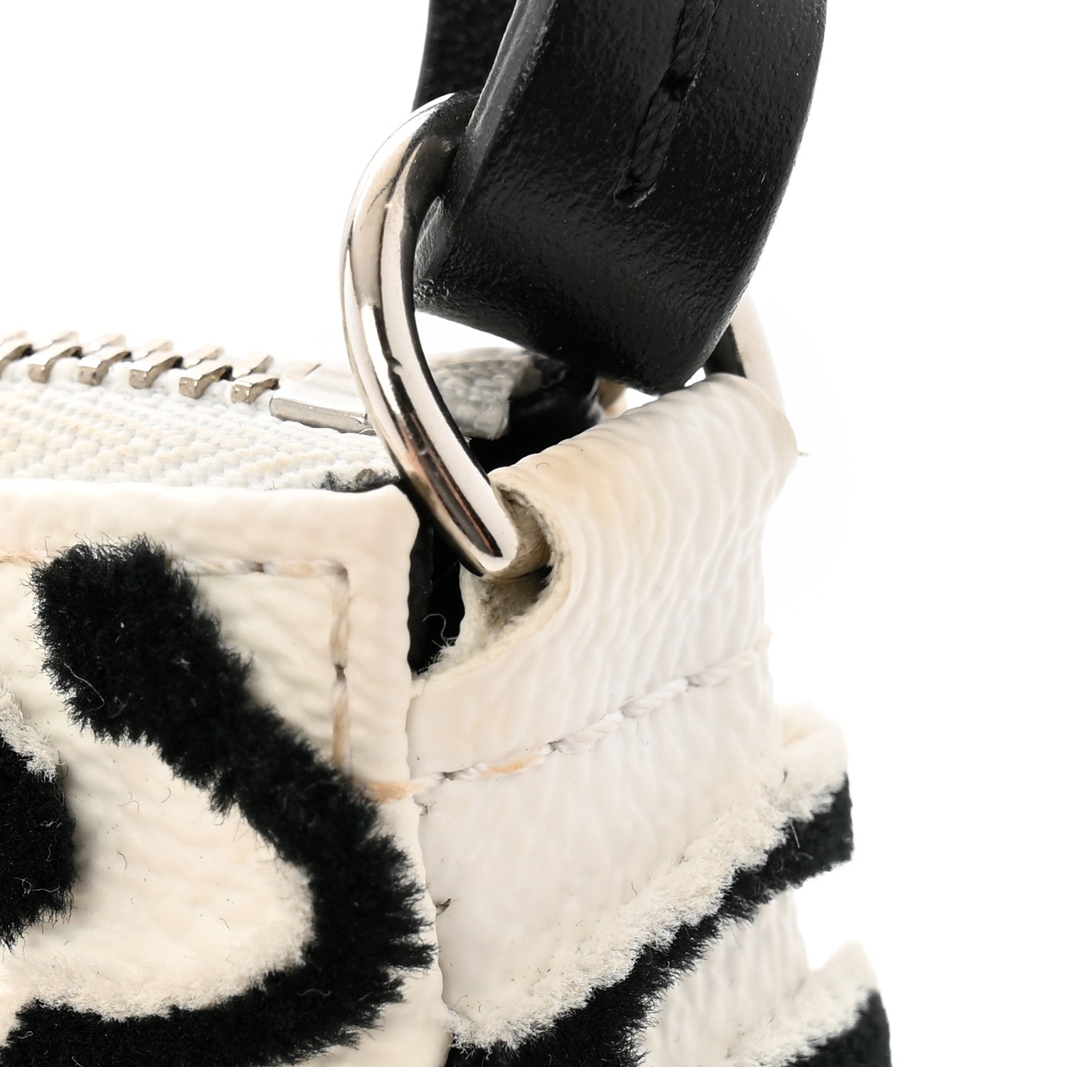 Louis Vuitton X UF Tufted Monogram Pochette Accessories White Black 11 of 12