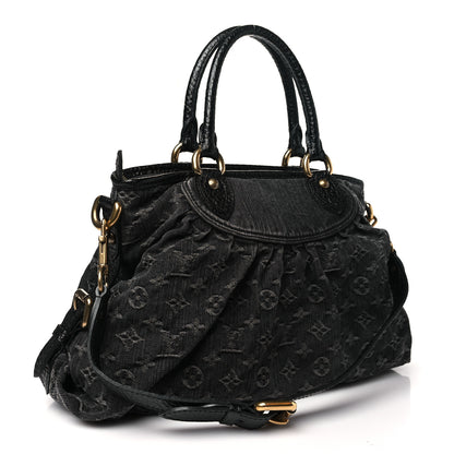 Louis Vuitton Denim Neo Cabby MM Black 3 of 9