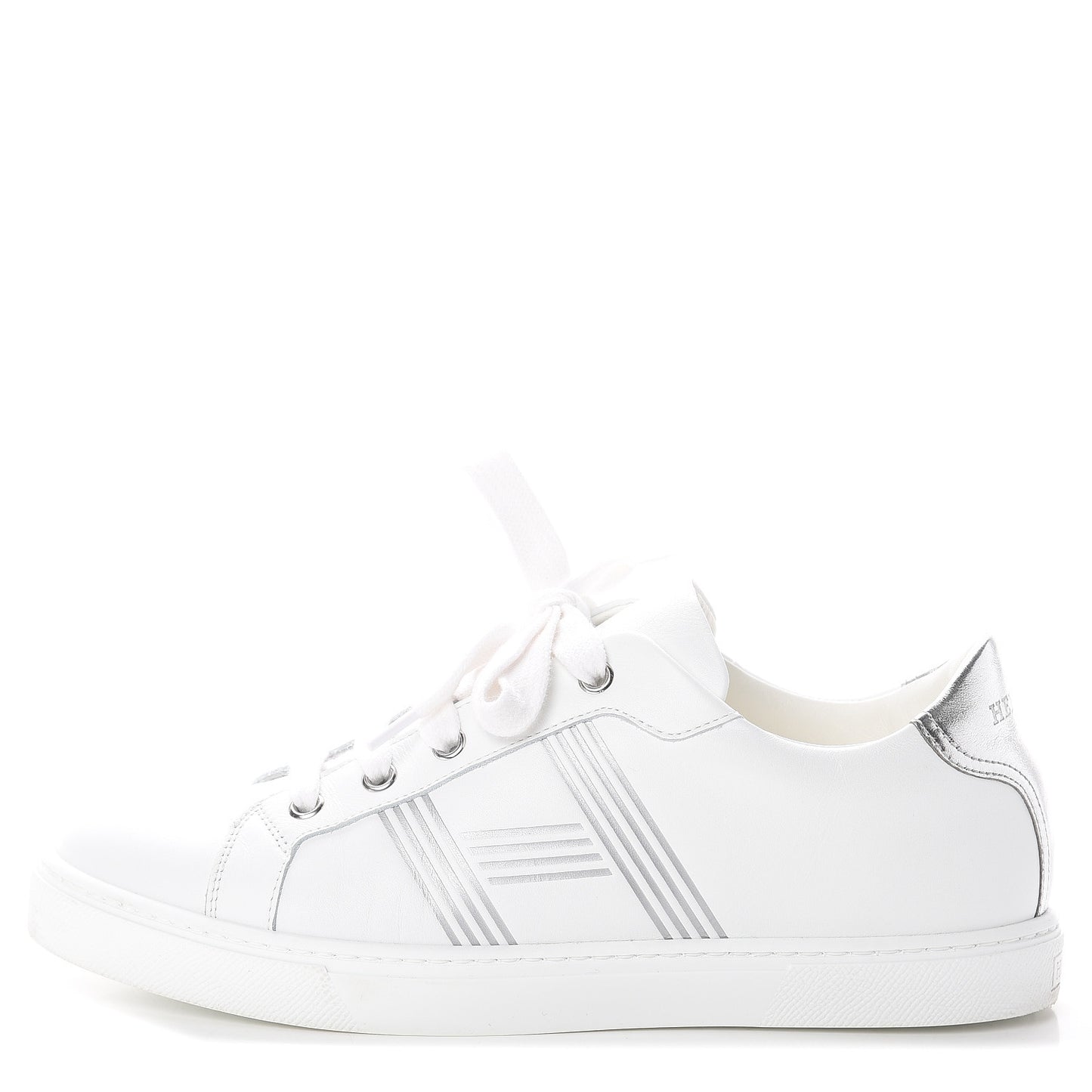 Nappa Womens Avantage Sneakers 38 White Argent