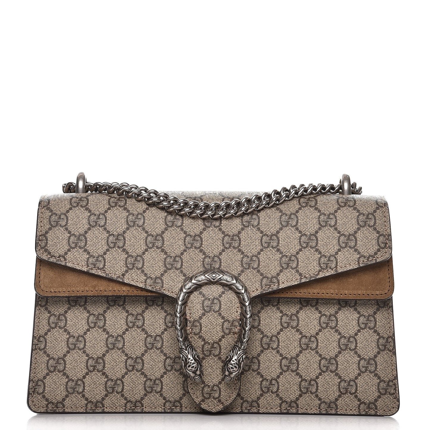 GG Supreme Monogram Small Dionysus Shoulder Bag Taupe