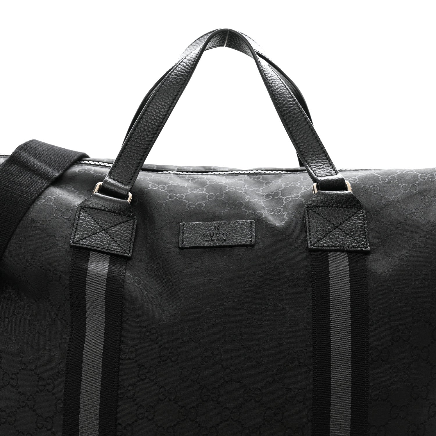 Gucci Nylon Monogram XL Duffle Bag Black 7 of 11