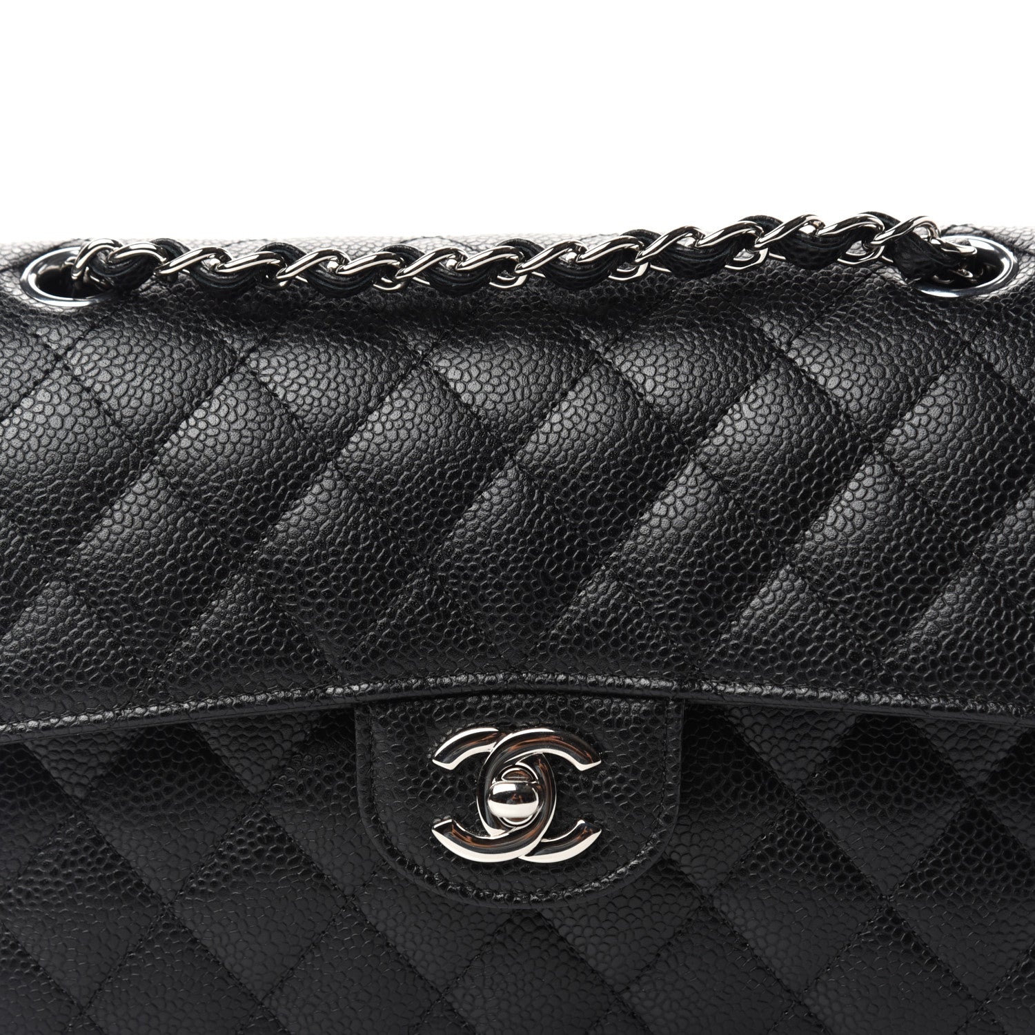 Chanel Caviar Quilted Small Double Flap Black 10 of 11