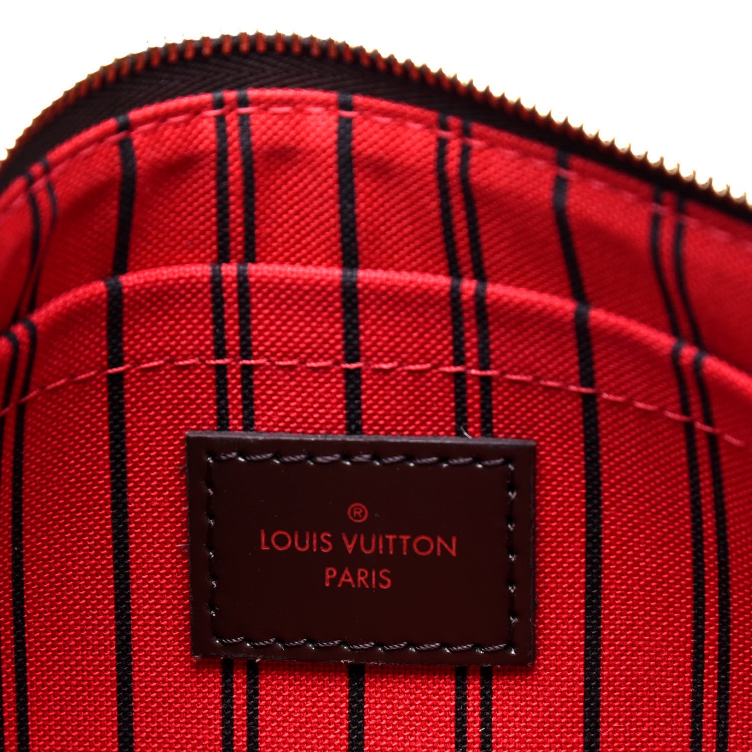 Louis Vuitton Damier Ebene Neverfull MM GM Pochette 4 of 5