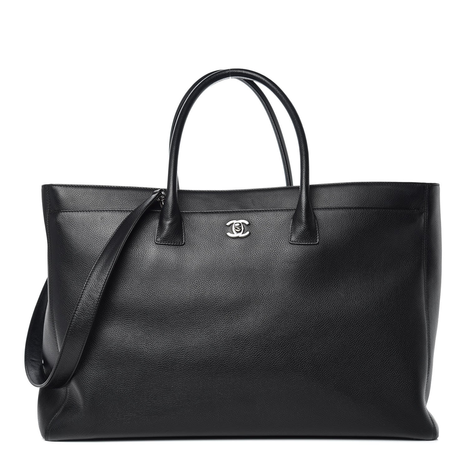Chanel Calfskin XXL Cerf Tote Black 1 of 11