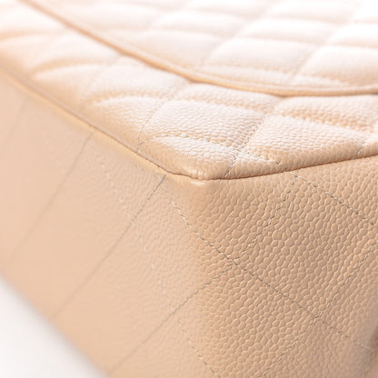 Chanel Caviar Quilted Jumbo Single Flap Beige Clair 12 of 15