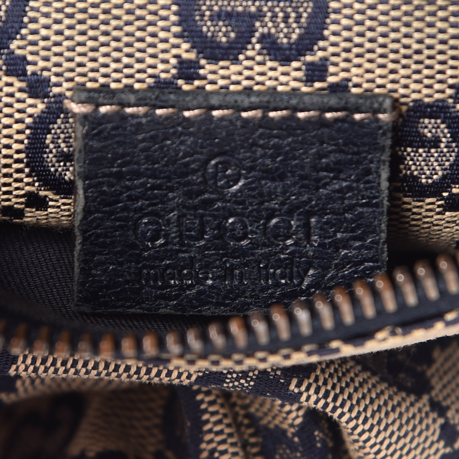 Gucci GG Monogram Web Double Pocket Belt Bag Navy 7 of 12