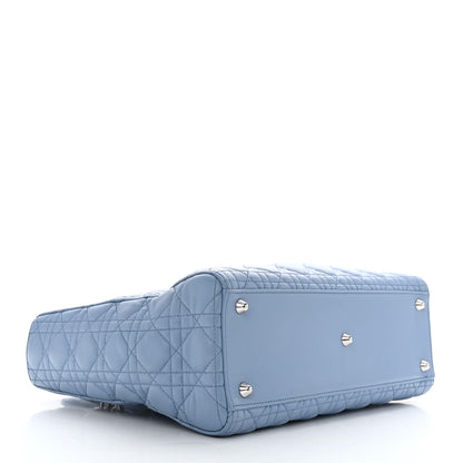 Christian Dior Lambskin Cannage Large Lady Dior Light Blue 4 of 11