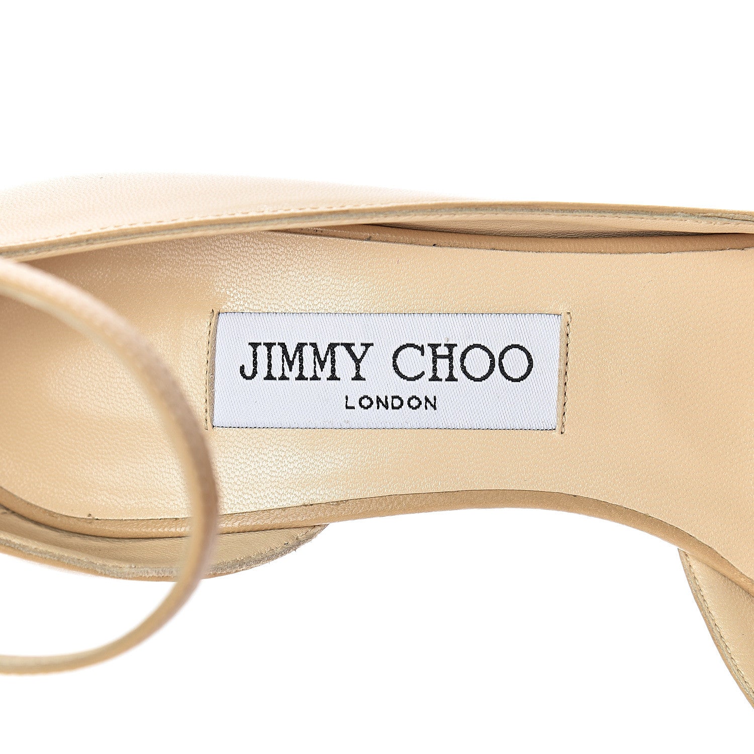 Jimmy Choo Nappa Lucy 100 Pumps 39.5 Beige 6 of 10