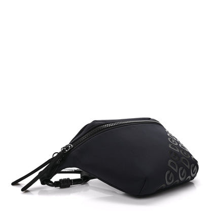 Dolce & Gabbana Neoprene Millennials Logo Waist Bag Black White 4 of 8