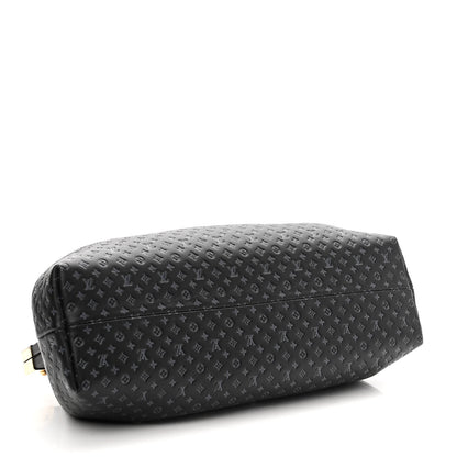 Louis Vuitton Calfskin Nanogram Embossed Clutch Black 4 of 9