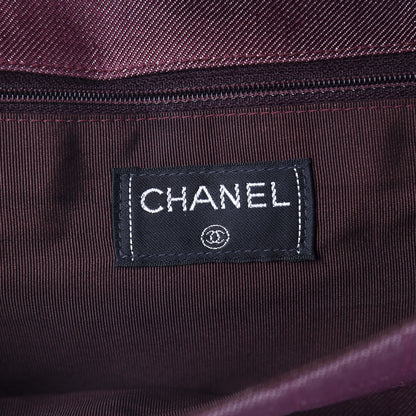 Chanel Canvas Chocolate Bar Reissue Single Flap Dark Red 9 of 15