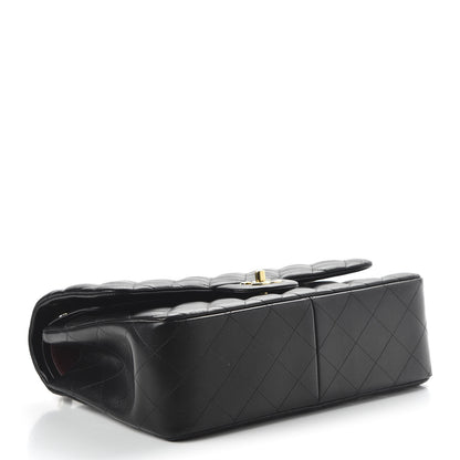 Chanel Lambskin Quilted Jumbo Double Flap Black 3 of 10