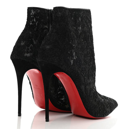 Christian Louboutin Lace Gipsybootie 100 Ankle Boots 41 Black 4 of 8