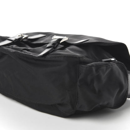 Prada Nylon Vela Messenger Bag Black 7 of 11