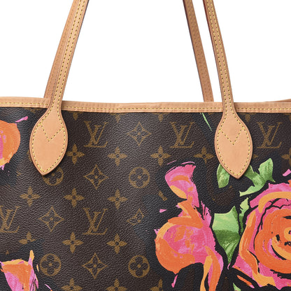 Louis Vuitton Monogram Roses Neverfull MM 10 of 10