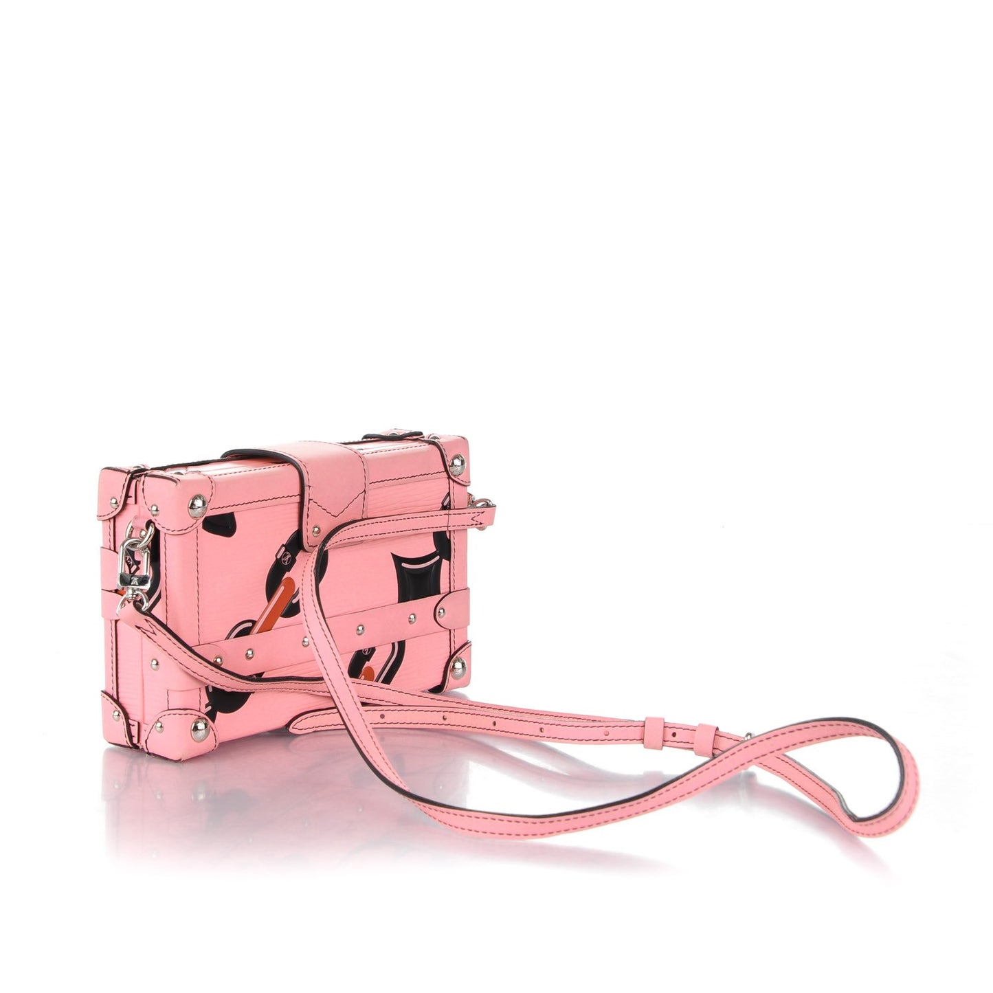 Epi Chain Flower Petite Malle Pink