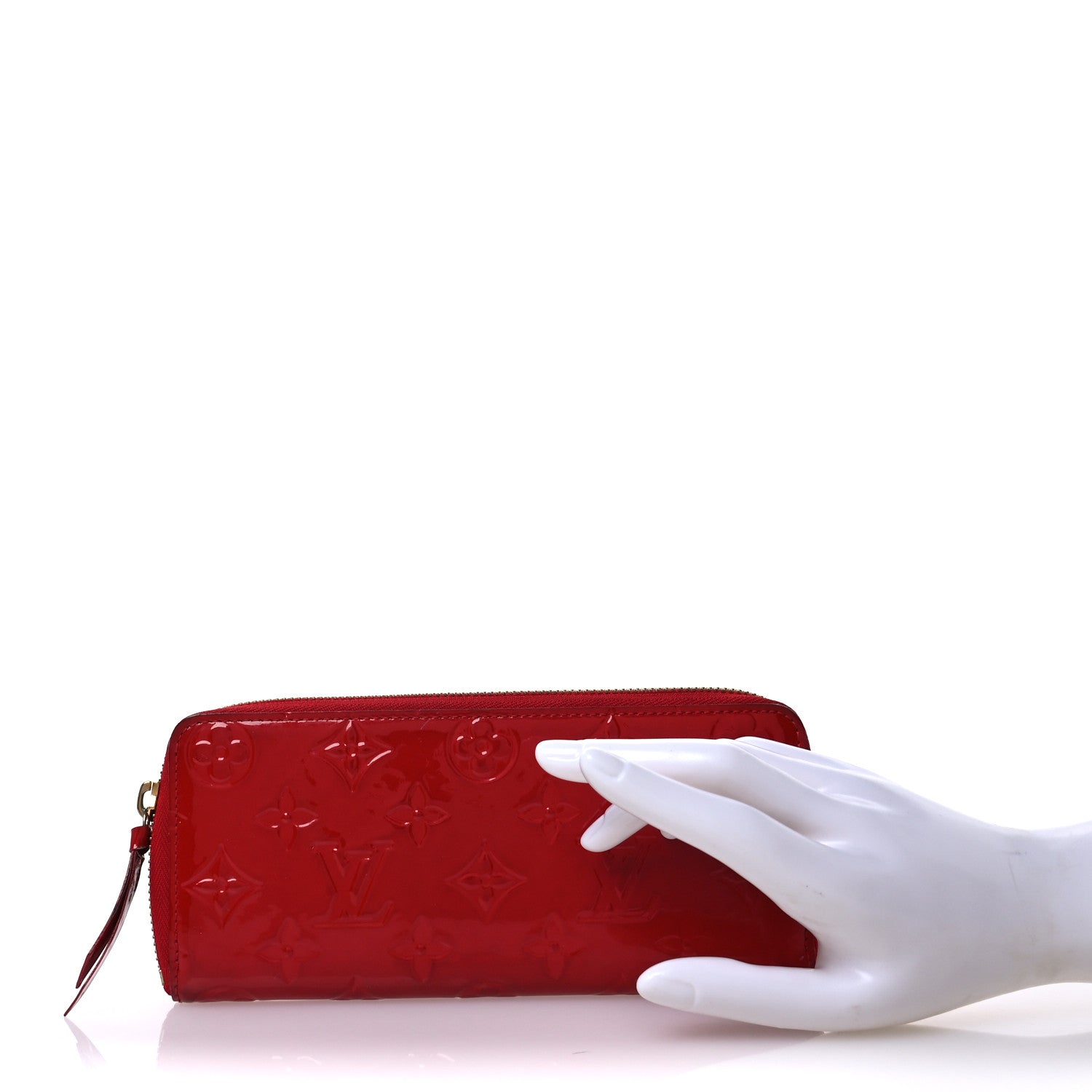 Louis Vuitton Vernis Clemence Wallet Cherry 2 of 8