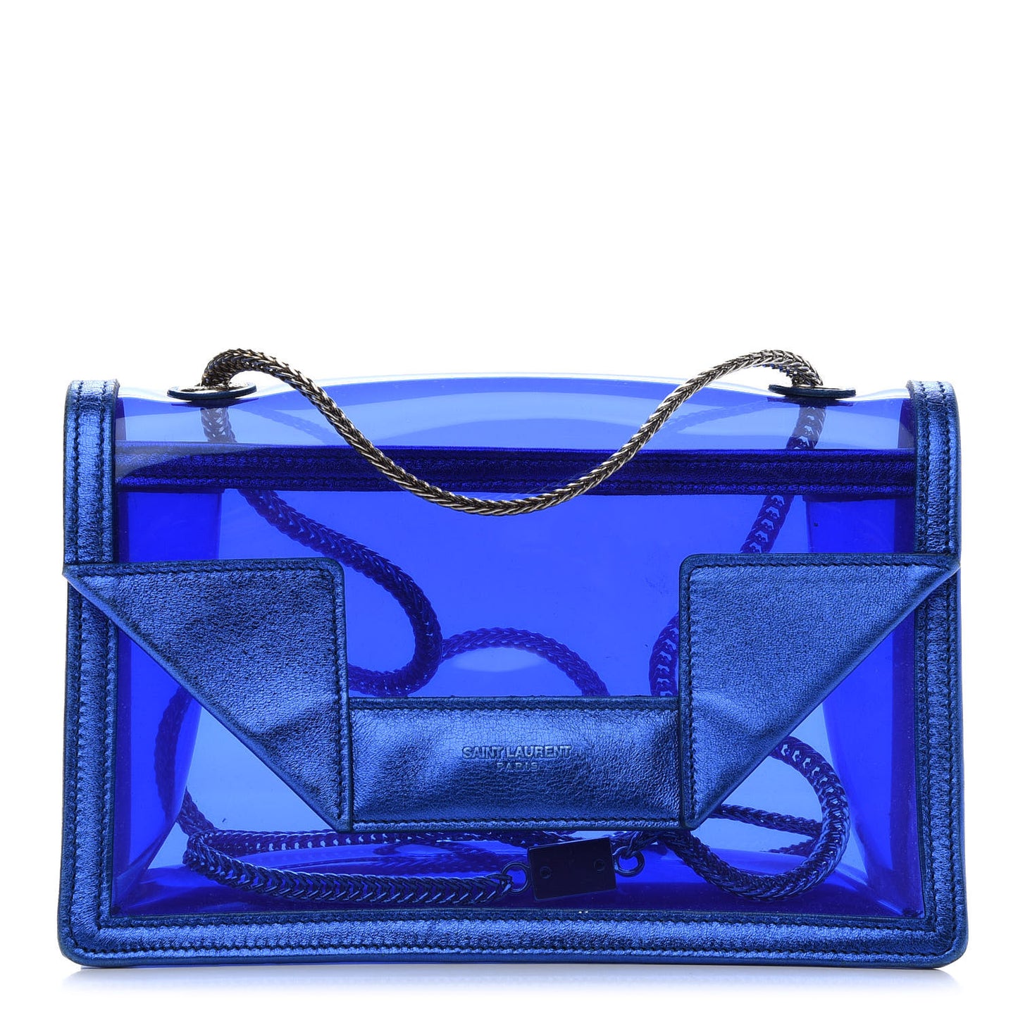 Calfskin Metallic PVC Mini Betty Blue