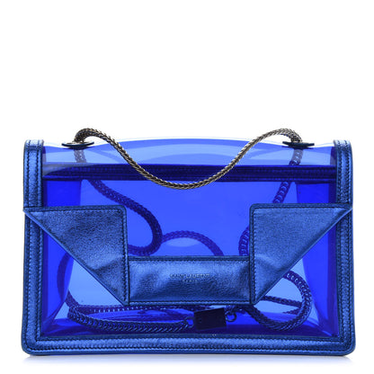 Saint Laurent Calfskin Metallic PVC Mini Betty Blue 1 of 9