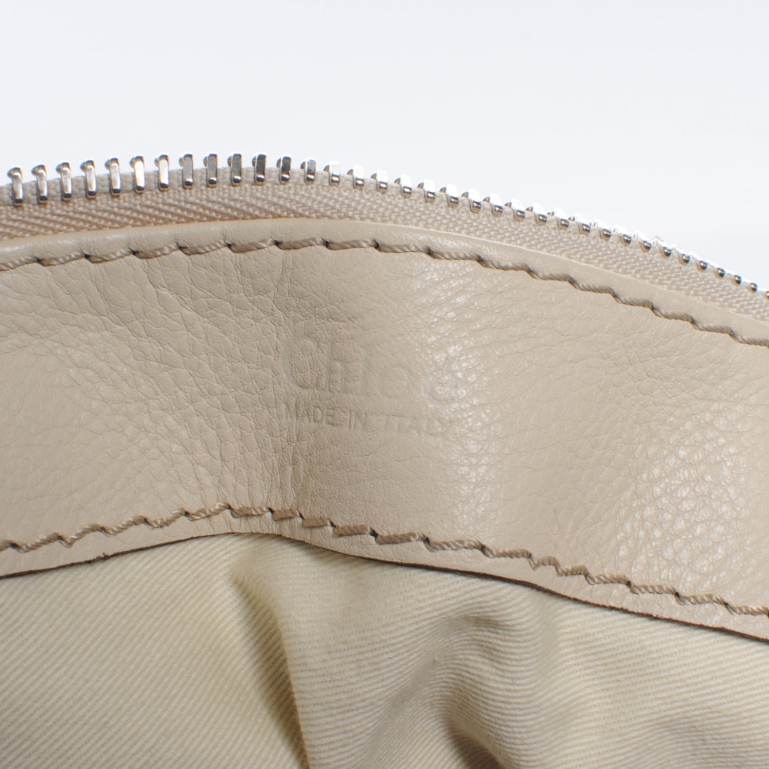 Chloe Leather Paddington Hobo Beige 6 of 7