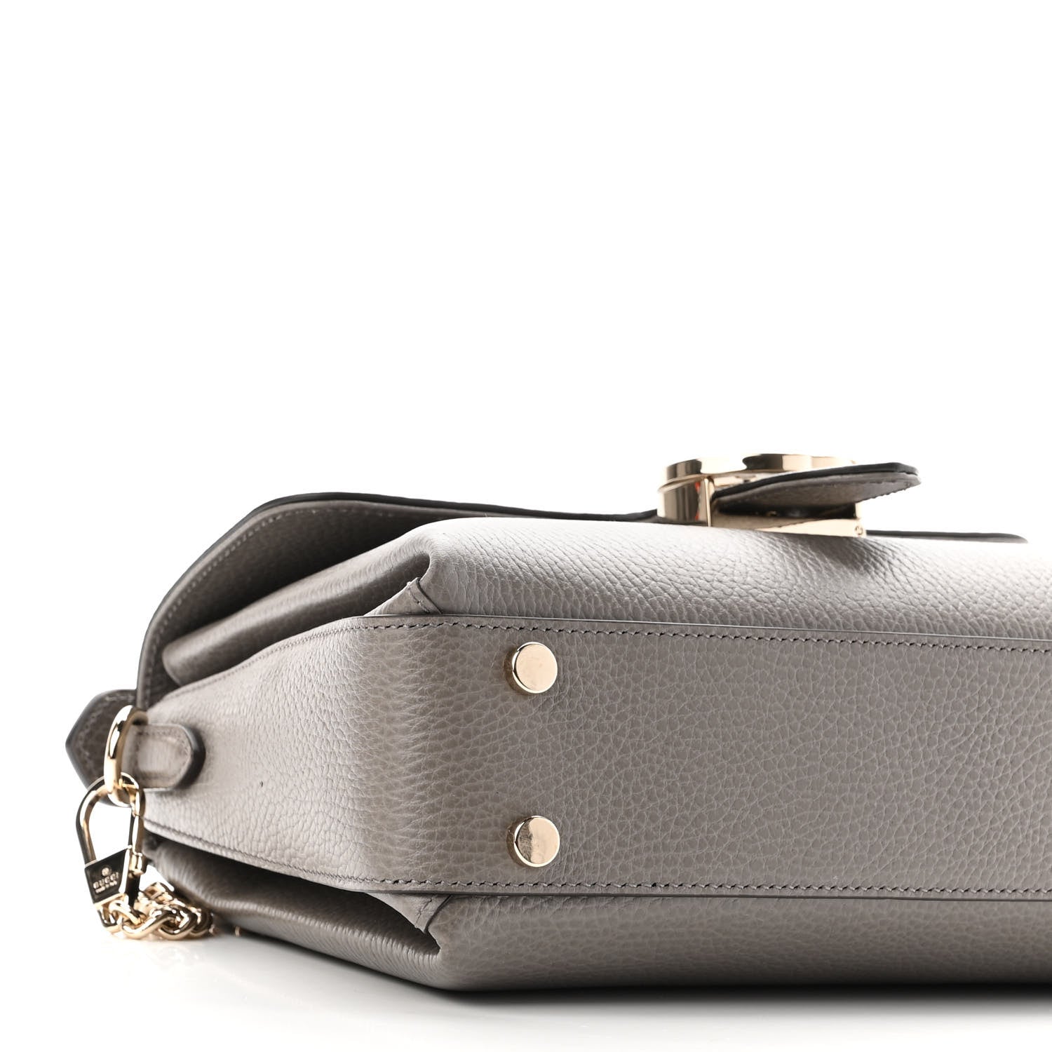 Gucci Dollar Calfskin Interlocking G Top Handle Shoulder Bag Loess 8 of 8
