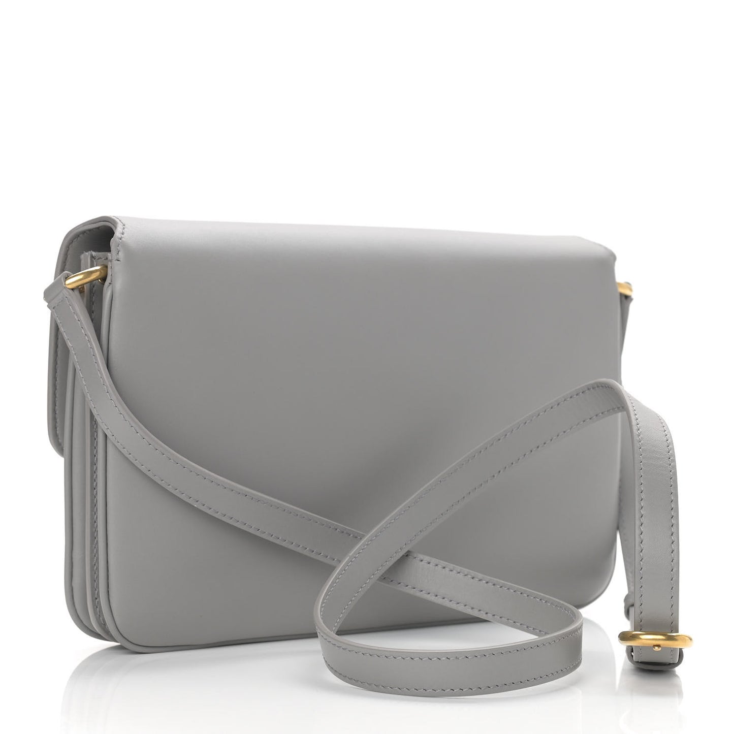 Smooth Calfskin Le Maillon Satchel Grey