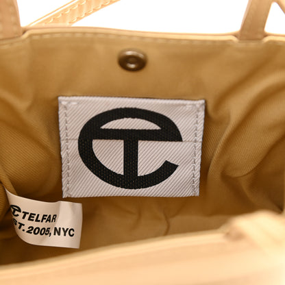 Telfar Vegan Leather Small Shopping Bag Cream 6 of 9