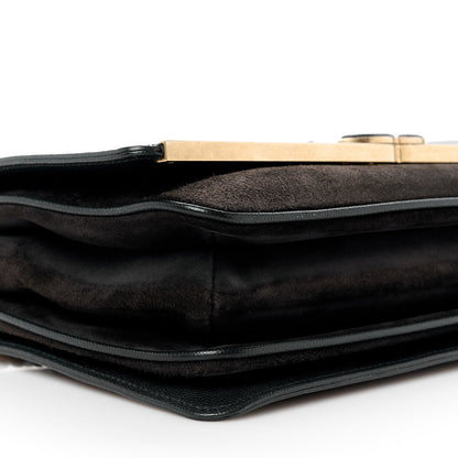 Chanel Caviar Suede Stitched Lady Coco Flap Black 9 of 10